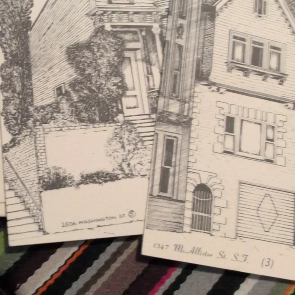 Vintage Victorian San Francisco Artist Robert M. Sebring Art Print Card Set Rare